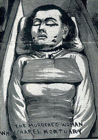 Mary Nichols in coffin.