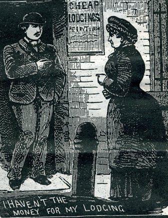 Annie Chapman ejected from her lodgings.