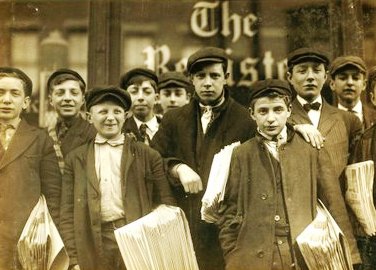 Newspaper Boys From 1888.