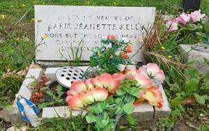 The grave of Mary Kelly.