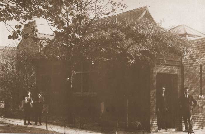 A photograph of the exterior of the Nature Study Museum in 1910.