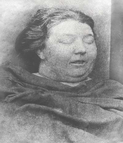 The mortuary photo of Martha Tabram.