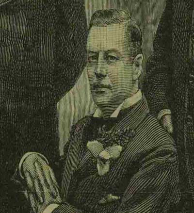 A portrait of Joseph Chamberlain.