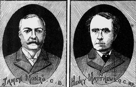 An Illustration showing James Monro and henry Matthews.