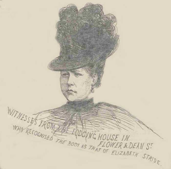 A newspaper portrait of Elizabeth Tanner.